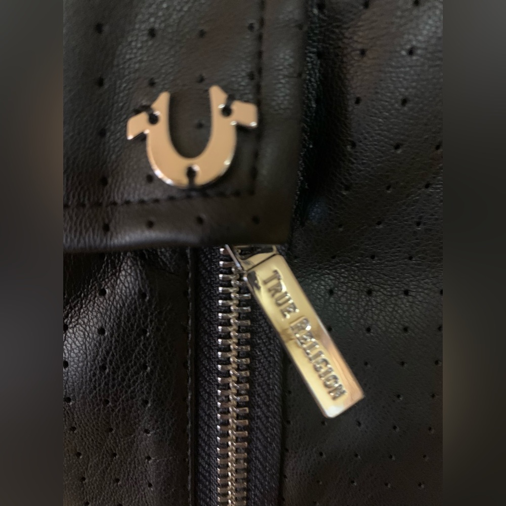 Leather top, true religion, size XS